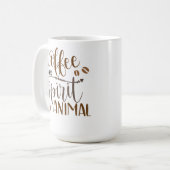 Mug Le café est mon esprit animal (Devant gauche)