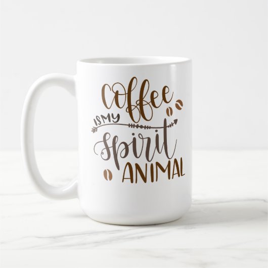 Mug Le café est mon esprit animal (Gauche)