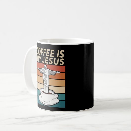 Mug Le café est mon Jésus (Devant gauche)
