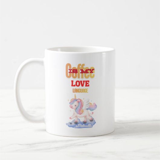 Mug Le café est mon langage de l'amour (Gauche)