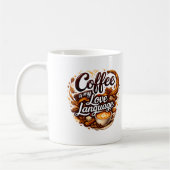 Mug Le café est mon langage de l'amour – Citation pour (Gauche)
