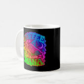 Mug Le Café Est Mon Mana Rétro Psychedelique Magicien (Devant gauche)