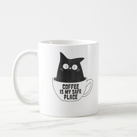 Mug Le café est mon refuge (Gauche)