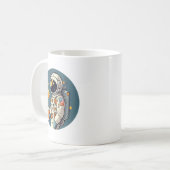 Mug Le café est OUT DE CE MONDE voyage spatial d'astro (Devant gauche)