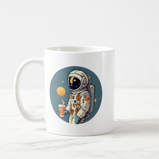 Mug Le café est OUT DE CE MONDE voyage spatial d'astro (Gauche)