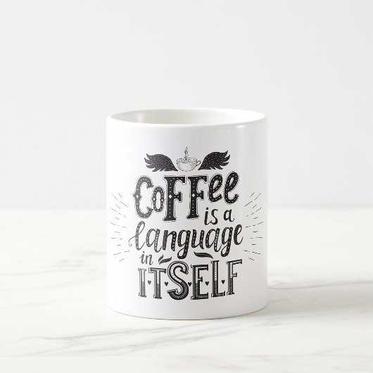 Mug Le café est un langage à part entière