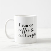 Mug Le café et jurent des mots (Gauche)