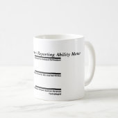 Mug Le café et le thé du sténographe judiciaire de (Devant droit)