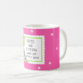 Mug Le café et les amis font le mélange parfait (Devant droit)