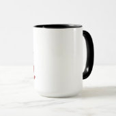 Mug Le café le plus amusant du monde cool (Devant droit)