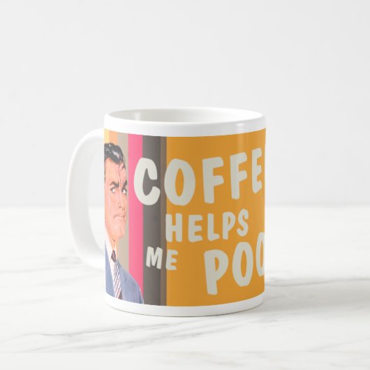 Mug Le café m'aide à me faire cuire (Devant gauche)