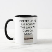 MUG LE CAFÉ M'AIDE À OUBLIER LE MANQUE DE DÉTAIL (Gauche)