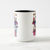 Mug Le café m'aide à tolérer les idiots (Centre)