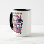 Mug Le café m'aide à tolérer les idiots (Devant gauche)