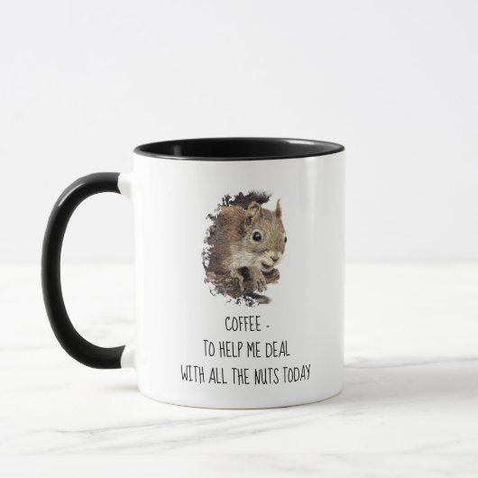 Mug Le café m'aide à traiter avec tous les écureuils n (Gauche)