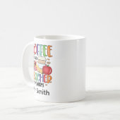 Mug Le Café Me Donne Des Pouvoirs D'Enseignant (Devant gauche)