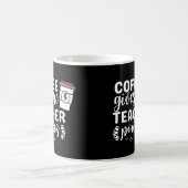 Mug Le Café Me Donne Des Pouvoirs D'Enseignant (Centre)
