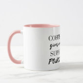 Mug Le café me donne des super pouvoirs (Gauche)