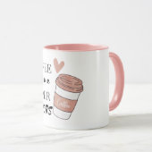 Mug Le café me donne des super pouvoirs (Devant droit)