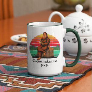 Mug Le café me fait cacher Bigfoot Sasquatch drôle 15o