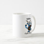 Mug Le café me fait de la purée, un cadeau de gag amus (Devant droit)