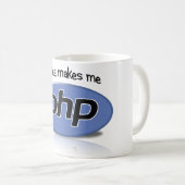 Mug Le café me fait le PHP (Devant droit)
