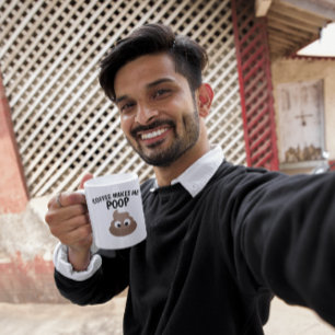 MUG LE CAFÉ ME FAIT POOP DANGEREUX CAFÉ