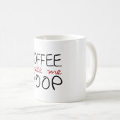 Mug Le café me font la dunette (Devant droit)