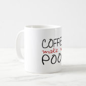 Mug Le café me font la dunette (Devant gauche)