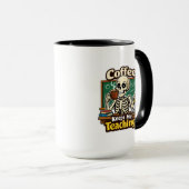 Mug Le café me permet de continuer à enseigner – Squel (Devant droit)