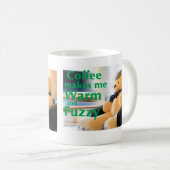 Mug Le café me réchauffe et me rend flou (Devant droit)