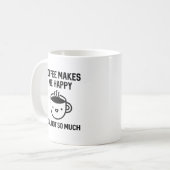 Mug Le Café Me Rend Heureux (Devant gauche)