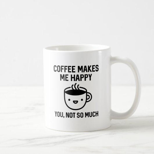 Mug Le Café Me Rend Heureux (Droite)