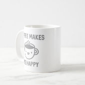 Mug Le Café Me Rend Heureux (Devant gauche)