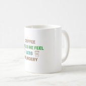 Mug Le Café Me Rend Moins Meurtre - Drôle Caféine (Devant droit)