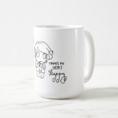 Mug Le café me rend très heureux (Devant droit)