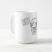 Mug Le café me rend très heureux (Devant gauche)