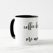 Mug Le Café Me Réveille Drôle (Devant gauche)