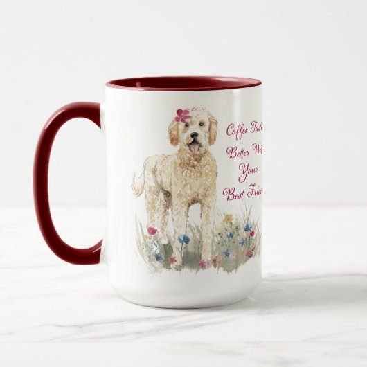 Mug Le café meilleur goût...Golden Doodle Edition (Gauche)