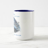 Mug Le café meilleur sur le bateau à voile (Centre)