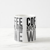 Mug Le Café M'Emmène Jusqu'Au Vin (Centre)