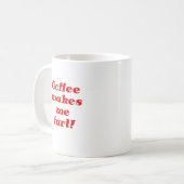 Mug Le café m'incite à péter (Devant gauche)