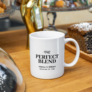 Mug Le Café Mixte Parfait   Mariage de noms personnali