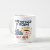 Mug Le café n'arrêtera pas les ronflements (Devant gauche)