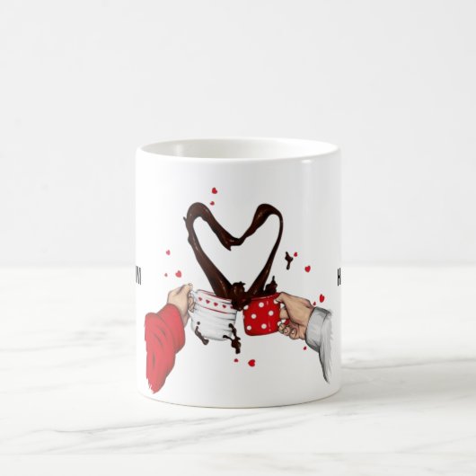 Mug Le café rencontre l'amour (Centre)