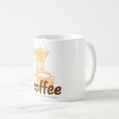Mug Le café résoud tout (Devant droit)