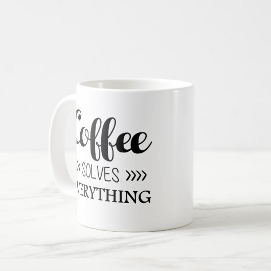Mug Le café résout tout (Devant gauche)