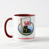 Mug Le café tasse-a vendu la maison (Gauche)