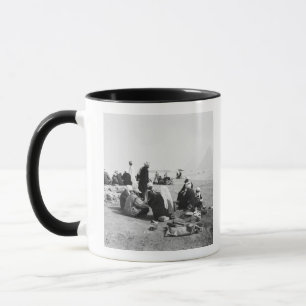 Mug Le Caire Égypte, jockeys de chameaux Pyramides de