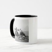 Mug Le Caire Égypte, jockeys de chameaux Pyramides de (Devant gauche)